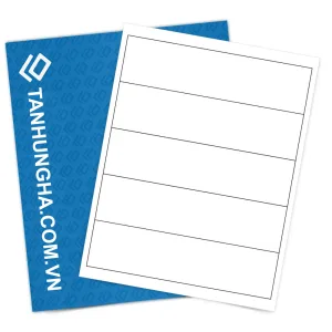 Tem nhãn - Decal dán trắng 203mm x 51mm dạng tệp