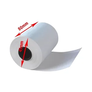 Giấy in bill nhiệt K80x45 (rộng 80mm, Ø 45mm)