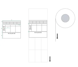 Cuộn decal PET in tem nhãn kiểm tra xuất hàng 100x285mm