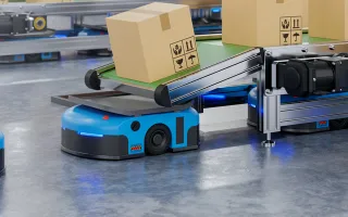 Robot AGV LMR dạng nâng dẹt của Hikrobot hoạt động như thế nào?