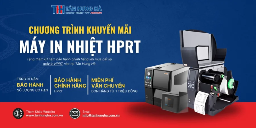 Siêu Khuyến Mãi Máy In HPRT: Tặng Thêm 1 Năm Bảo Hành Chính Hãng Tại Tân Hưng Hà!