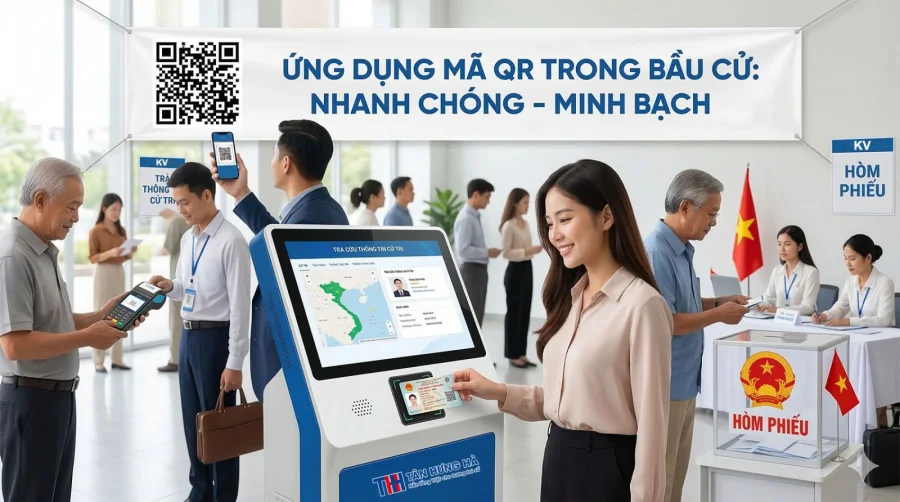 Cách Số Hoá Bầu Cử Bằng Mã QR Code và Kiosk Dịch Vụ Công Tại Việt Nam
