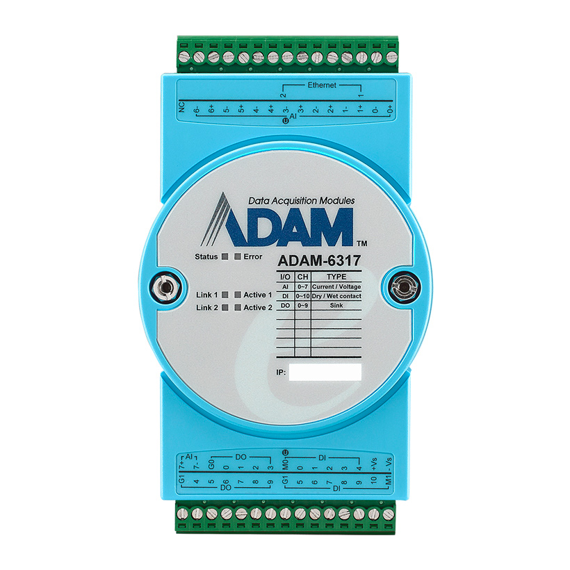 Bộ chuyển đổi tín hiệu Advantech ADAM-6317 I/O Gateway đầu vào Analog 