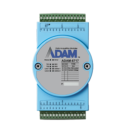 Bộ chuyển đổi tín hiệu Advantech ADAM-6717 I/O Gateway đầu vào Analog