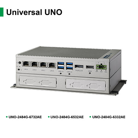 Máy tính công nghiệp không quạt UNO-2484G-6532BE Advantech