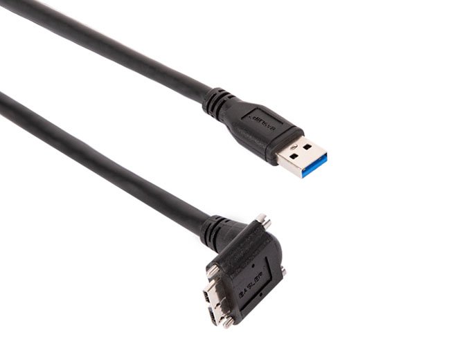 Cáp Basler USB 3.0, Micro B 90° A1 sl/A (ace downwards), P, 3 m - Data Cable cho Camera công nghiệp Basler