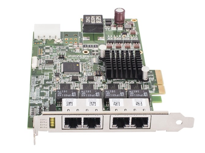 GigE Card AdLink PCIe-GIE74P, 4- Port, PoE - PC Card (GigE) cho Camera công nghiệp Basler