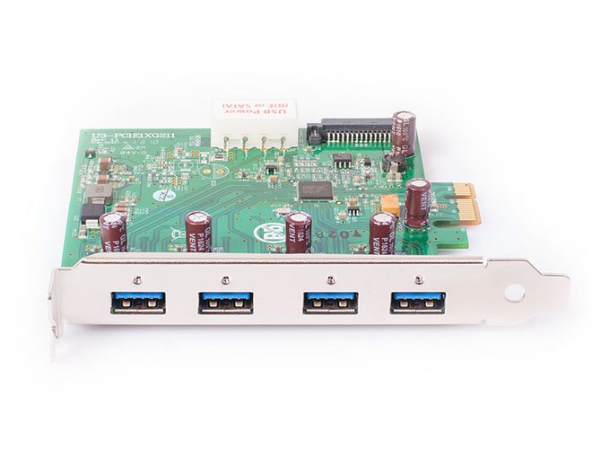 USB 3.0 Interface Card PCIe, Fresco FL1100, 1HC, x1, 4 Ports - PC Card (USB)